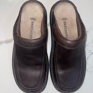 Skechers Brown Slip-Ons